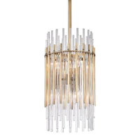 Hudson Valley Lighting Wallis Steel Aged Brass 6 Light Pendant