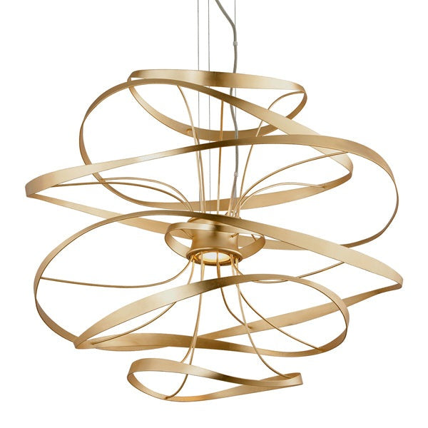 Calligraphy Medium Pendant Light - Gold Leaf Hudson Valley Lighting 1