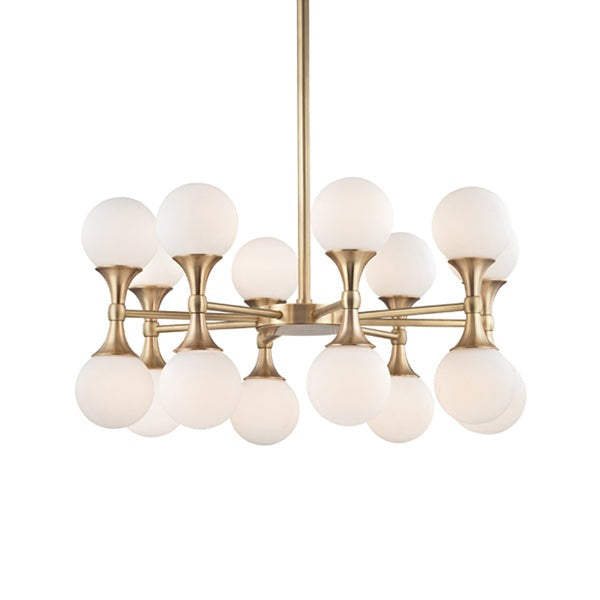 Astoria 16 Light Chandelier - Aged Brass Hudson Valley Lighting 1