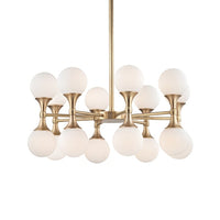 Hudson Valley Lighting Astoria Steel 16 Light Chandelier