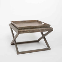 DI Designs Bentley End Table - Grey Aged Oak