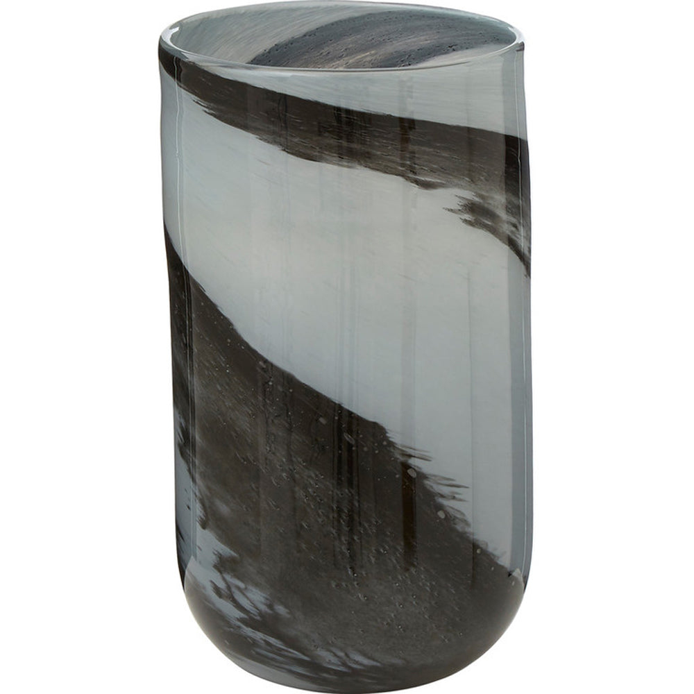 Olivia's Luxe Collection - Grey And Black Vase Small