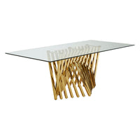 Olivia's Luxe Collection - Areo Gold Dining Table