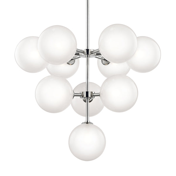 Hudson Valley Lighting Ashleigh Steel 10 Light Chandelier