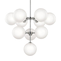 Hudson Valley Lighting Ashleigh Steel 10 Light Chandelier