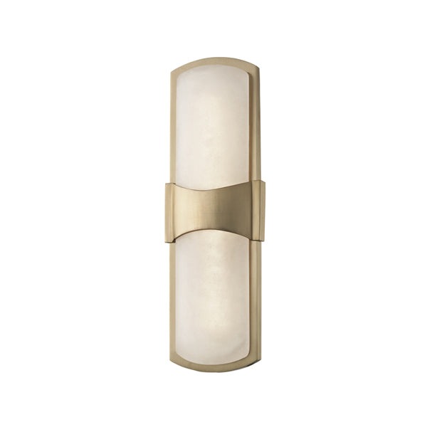 Hudson Valley Lighting Small Valencia Steel Led Wall Sconce in Aged Brass