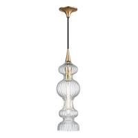 Hudson Valley Lighting Pomfret Steel 1 Light Pendant With Clear Glass