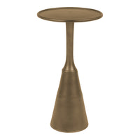 Olivia's Nordic Living Collection - Nilsen Side Table in Antique Brass