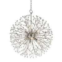 Hudson Valley Lighting Dunkirk 8 Light Chandelier in Polished Nickel