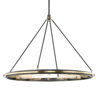 Hudson Valley Lighting Chambers Steel 12 Light Pendant