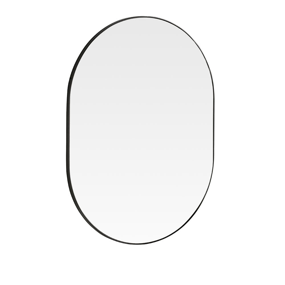 Olivia's Mali Oval Wall Mirror in Black