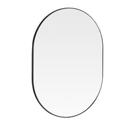 Olivia's Mali Oval Wall Mirror in Black