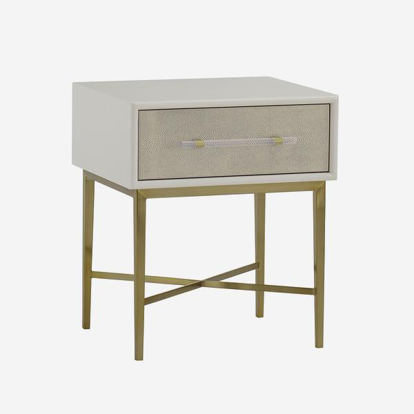 Alice Bedside Table - White AndrewMartin 2