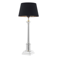 Eichholtz Cologne S Table Lamp Nickel Finish inc Shade