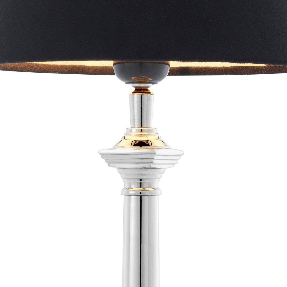  Eichholtz-Eichholtz Cologne S Table Lamp Nickel Finish inc Shade-Silver 97 