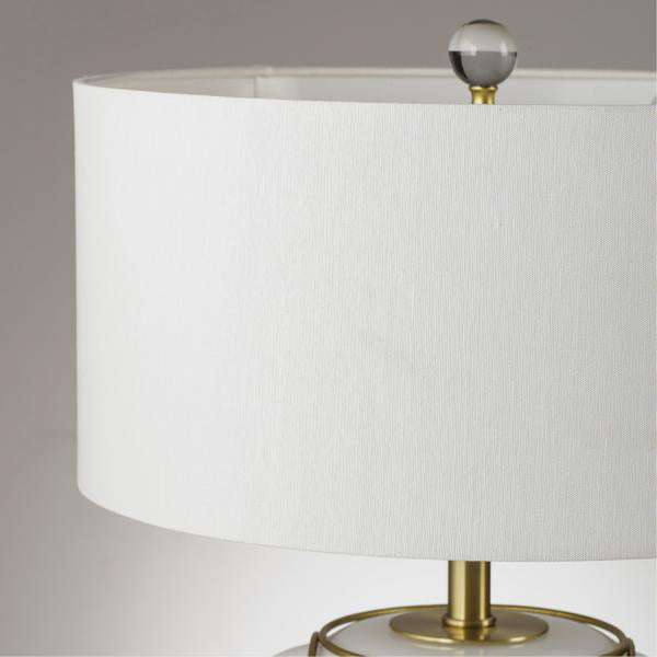 Andrew Martin Bubble Table Lamp White/Bronze