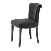 Eichholtz Key Largo Dining Chair Black Cashmere