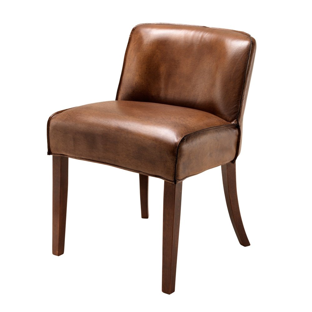Eichholtz Barnes Dining Chair Tobacco Leather