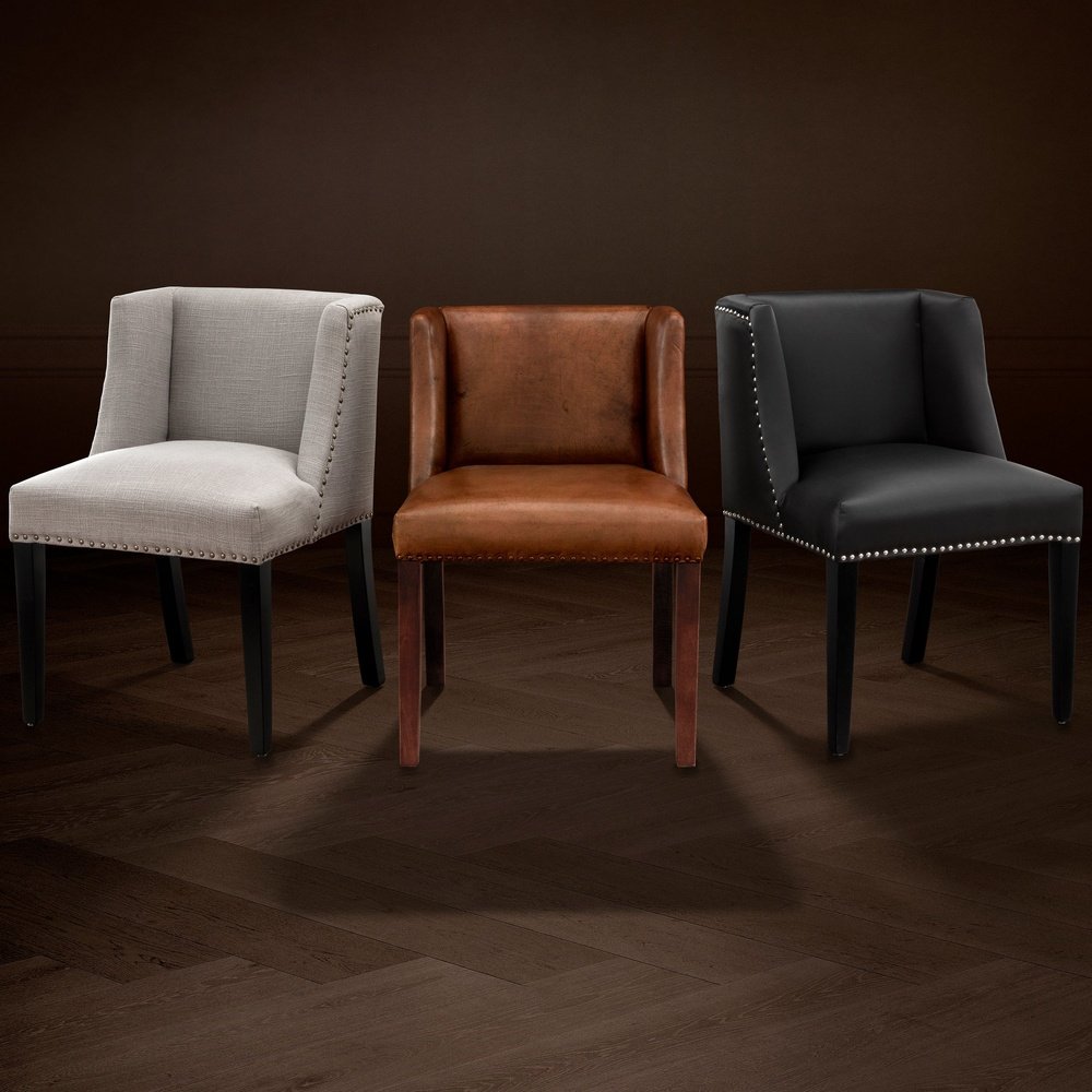 St. James Dining Chair - Tobacco Leather Eichholtz 2