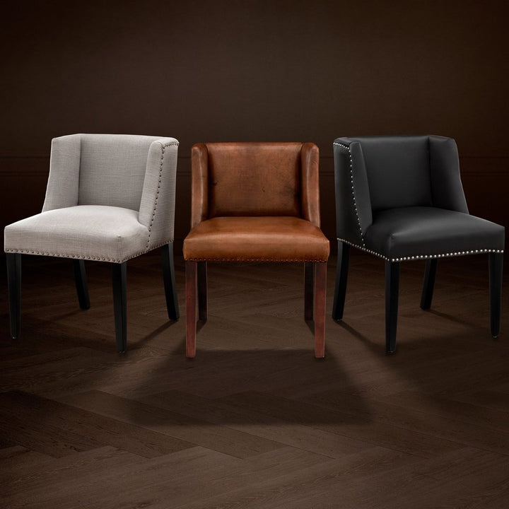 St. James Dining Chair - Tobacco Leather Eichholtz 2