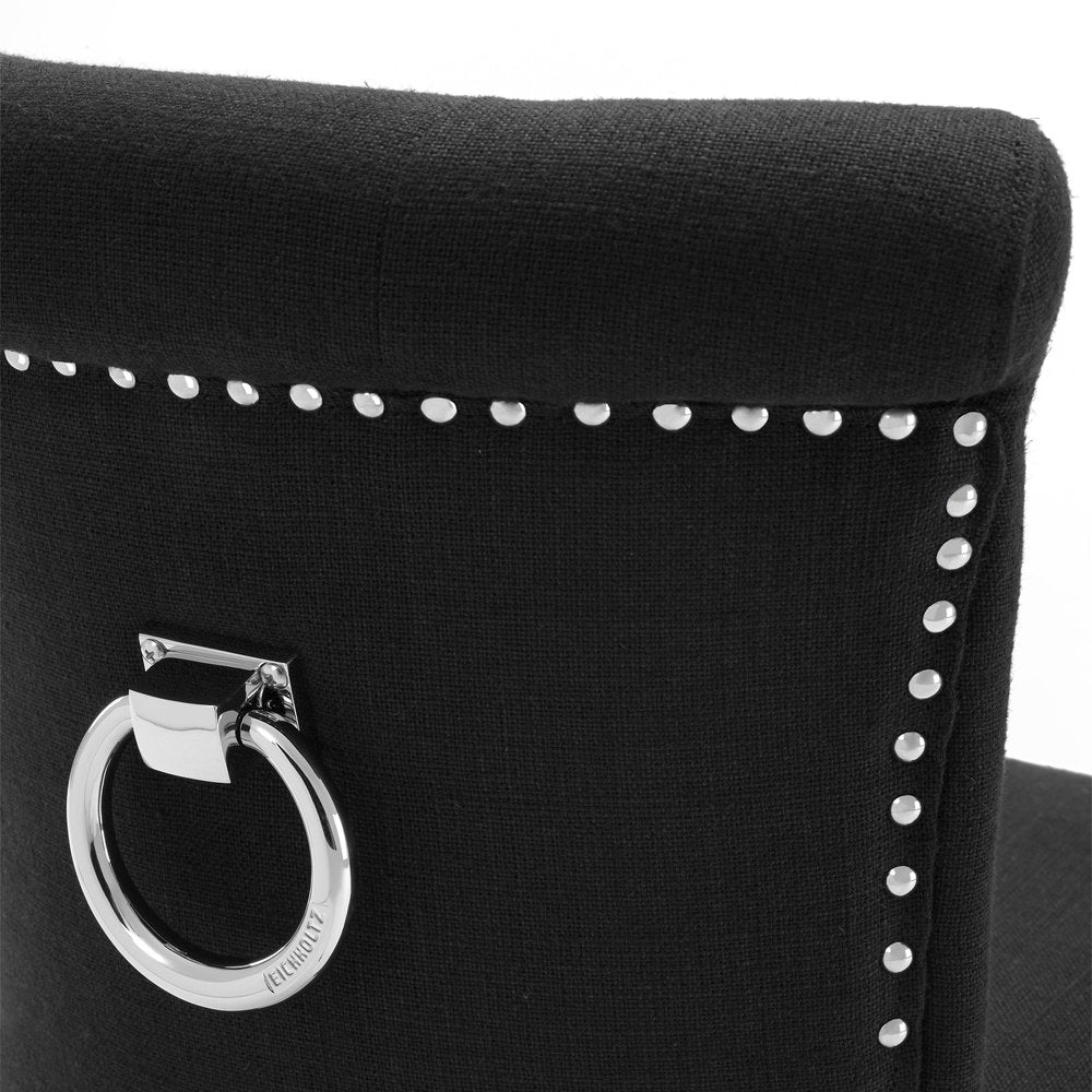 Eichholtz Key Largo Dining Chair Linen Black