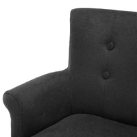 Eichholtz Key Largo Dining Chair Arm in Black Cashmere