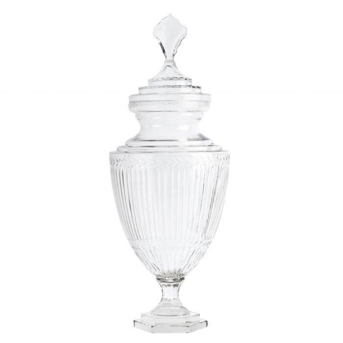  Eichholtz-Eichholtz Harcourt L Glass Vase-Clear 93 