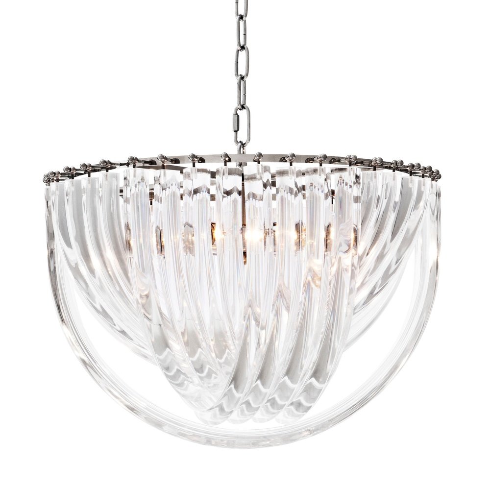 Murano Round Chandelier - Nickel Finish Eichholtz 1