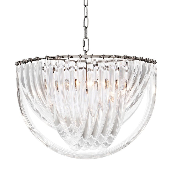 Murano Round Chandelier - Nickel Finish Eichholtz 1