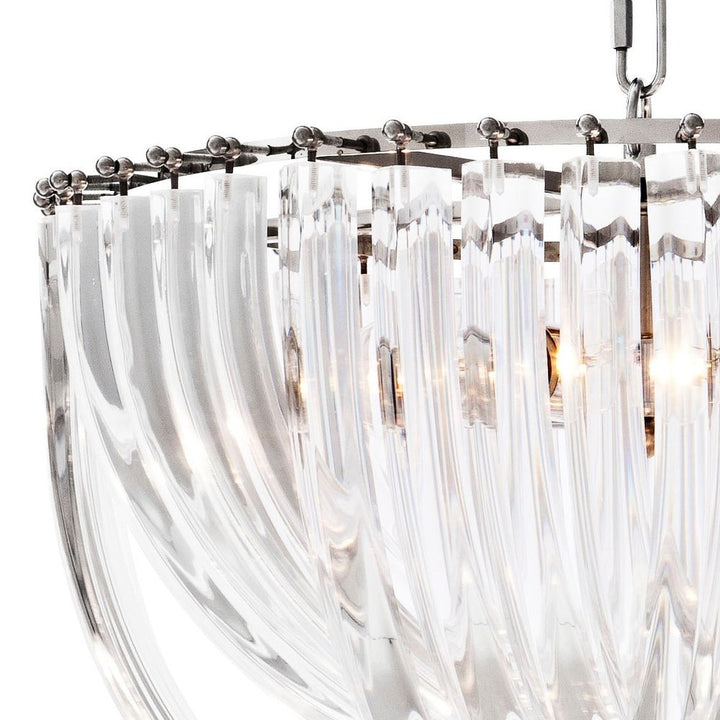 Murano Round Chandelier - Nickel Finish Eichholtz 2