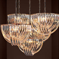 Eichholtz Murano Chandelier Nickel Finish