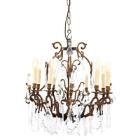 Eichholtz Luster Château de Biron Chandelier Antique Brass