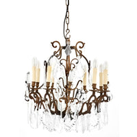 Eichholtz Luster Château de Biron Chandelier Antique Brass