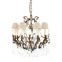 Eichholtz Luster Château de Biron Chandelier Antique Brass