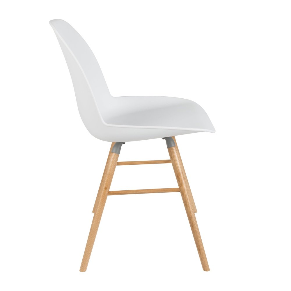  Zuiver-Zuiver Set of 2 Albert Kuip Dining Chairs White-White 61 