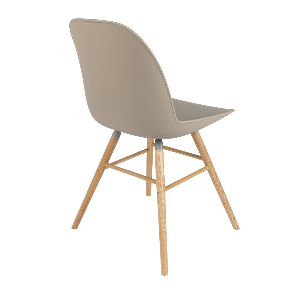  Zuiver-Zuiver Set of 2 Albert Kuip Dining Chairs Taupe-Beige 57 