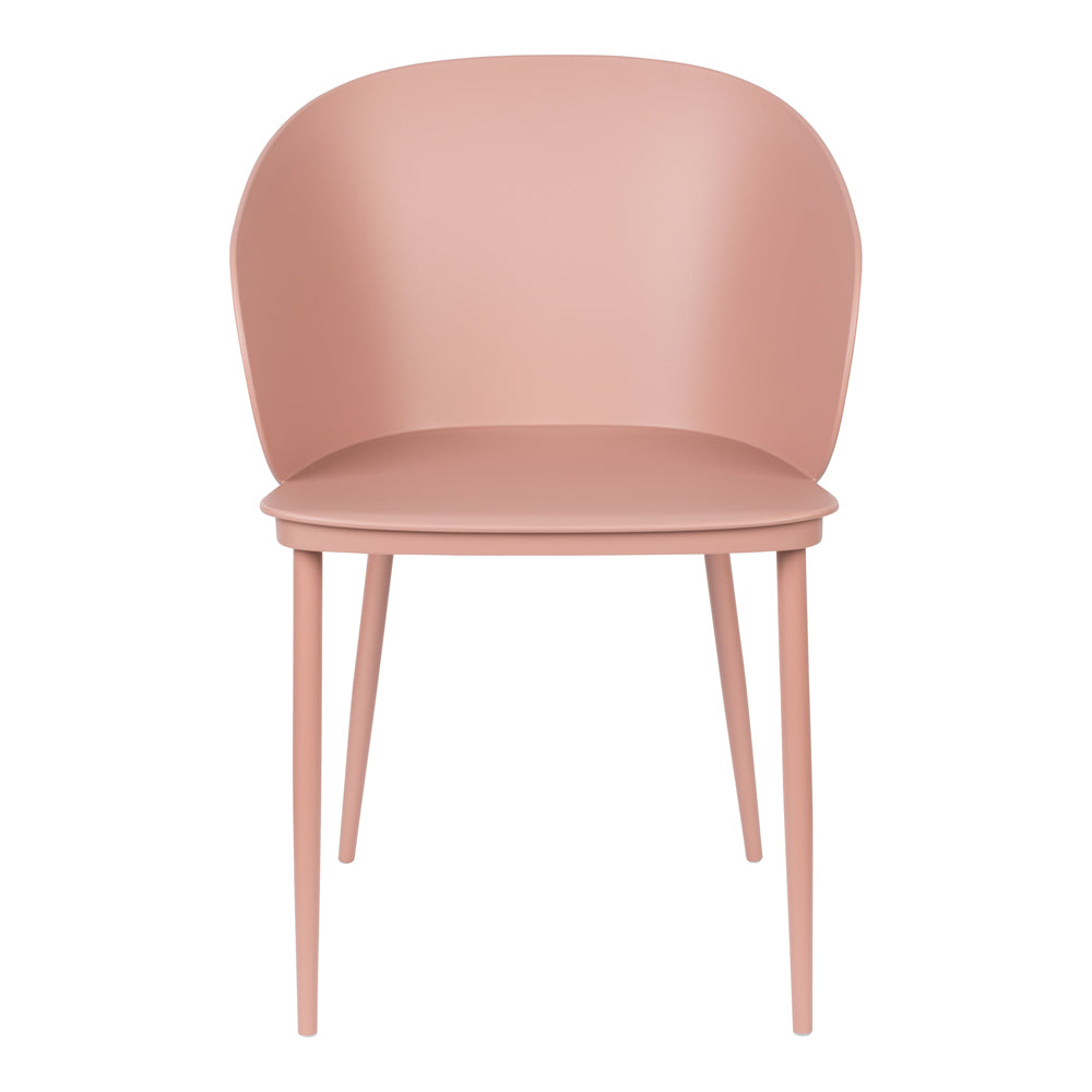 Olivia's Nordic Living Collection - Set of 2 Garth Dining Chairs in Pink