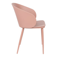 Olivia's Nordic Living Collection - Set of 2 Garth Dining Chairs in Pink