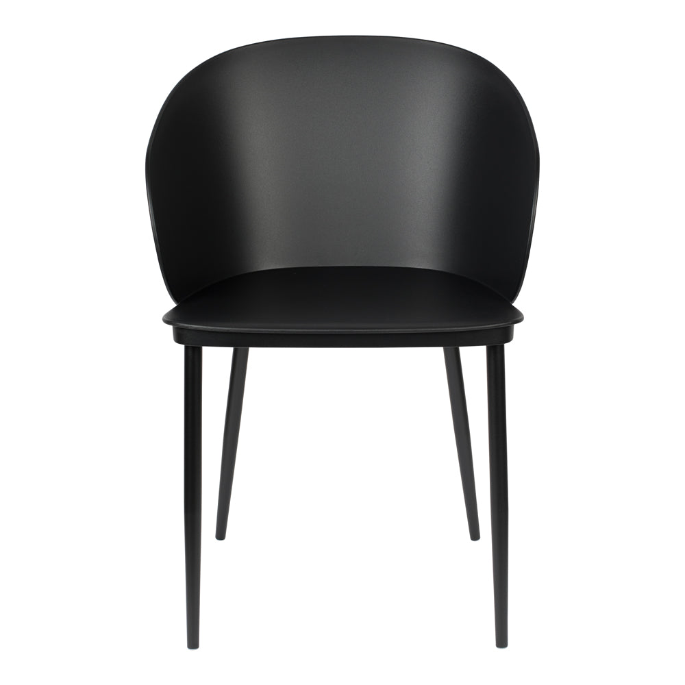 Olivia's Nordic Living Collection - Set of 2 Garth Dining Chairs in Black