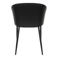 Olivia's Nordic Living Collection - Set of 2 Garth Dining Chairs in Black