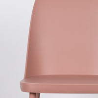 Olivia's Nordic Living Collection - Set of 2 Pascal Dining Chairs in Pink