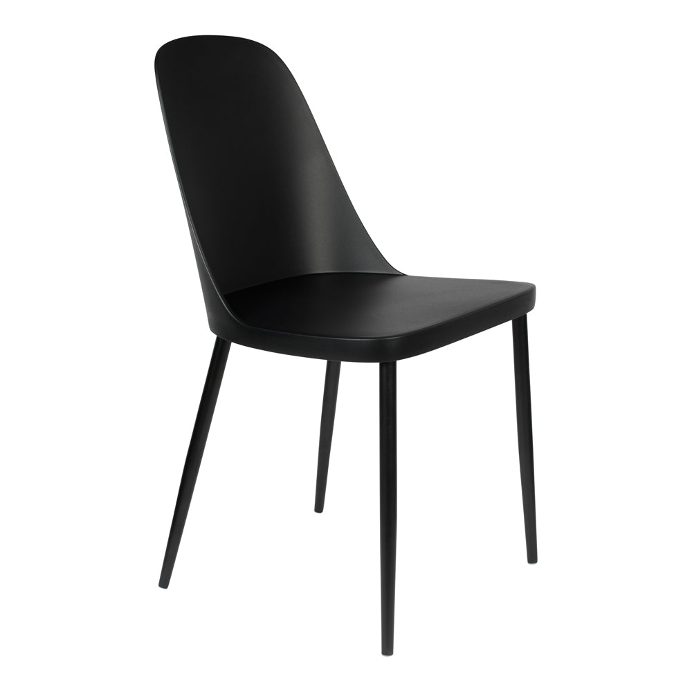 Olivia's Nordic Living Collection - Set of 2 Pascal Dining Chairs in Black