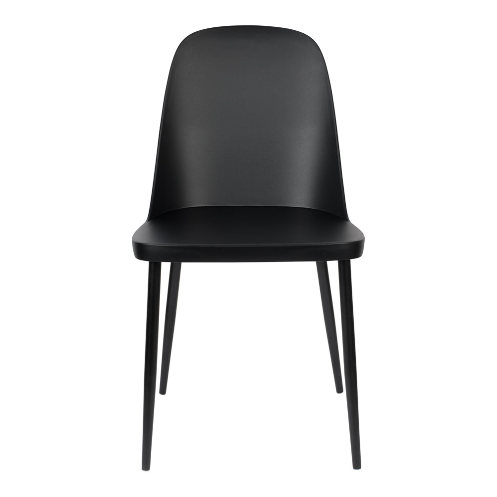 Olivia's Nordic Living Collection - Set of 2 Pascal Dining Chairs in Black