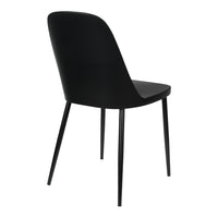 Olivia's Nordic Living Collection - Set of 2 Pascal Dining Chairs in Black