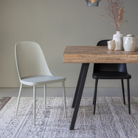 Olivia's Nordic Living Collection - Set of 2 Pascal Dining Chairs in Black