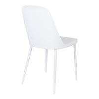 Olivia's Nordic Living Collection - Set of 2 Pascal Dining Chairs in White