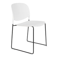 Olivia's Nordic Living Collection - Set of 4 Sven Stackable Dining Chairs in White