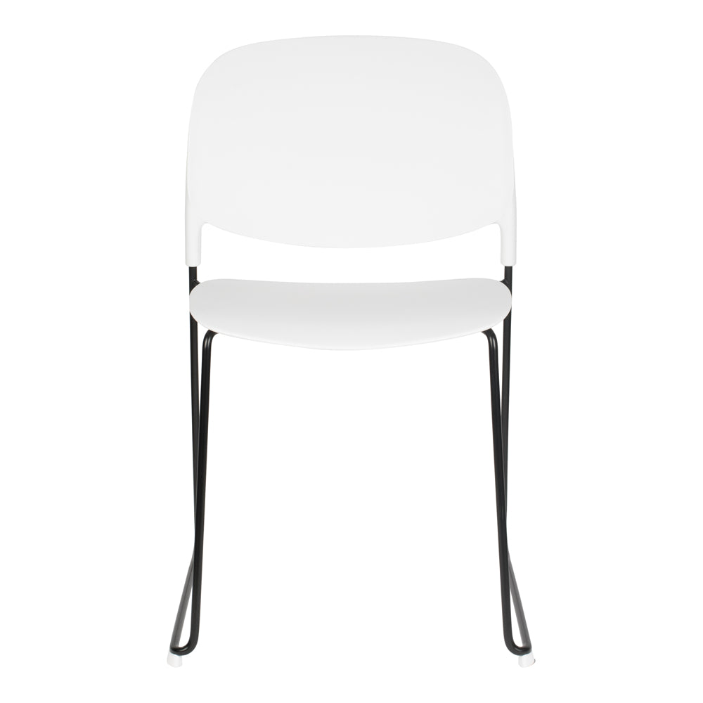 Olivia's Nordic Living Collection - Set of 4 Sven Stackable Dining Chairs in White