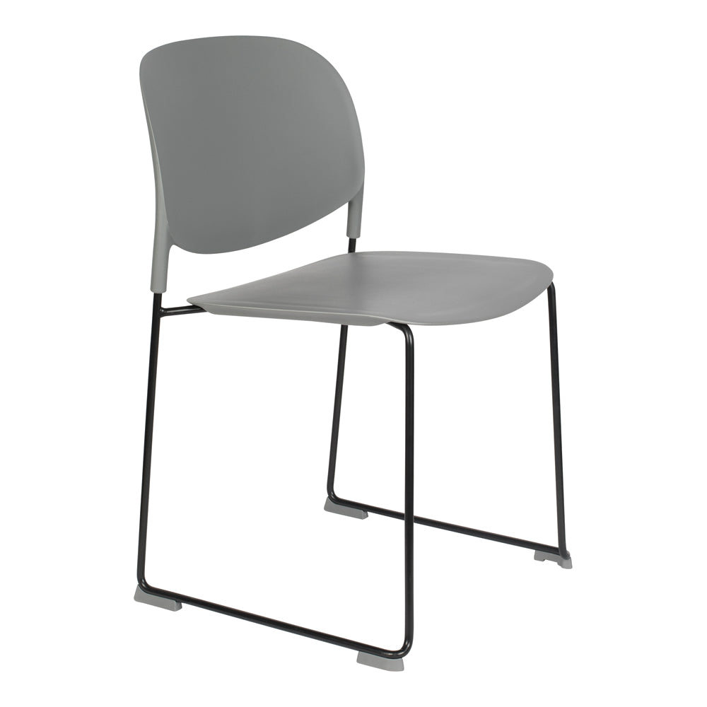 Olivia's Nordic Living Collection - Set of 4 Sven Stackable Dining Chairs in Grey