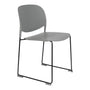 Olivia's Nordic Living Collection - Set of 4 Sven Stackable Dining Chairs in Grey